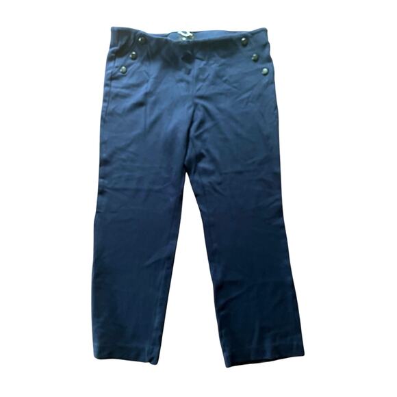 STYLE&CO, SIZE XL, STRETCH PANTS WITH BUTTON DETAILS, NAVY - Picture 1 of 3